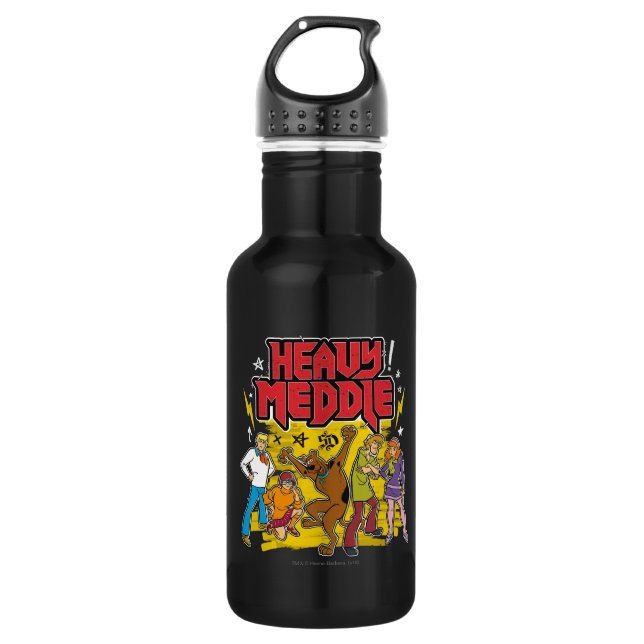 Bouteille D'eau En Acier Inoxydable Scooby-Doo | Graphique "Lourde Médaille" (Devant)