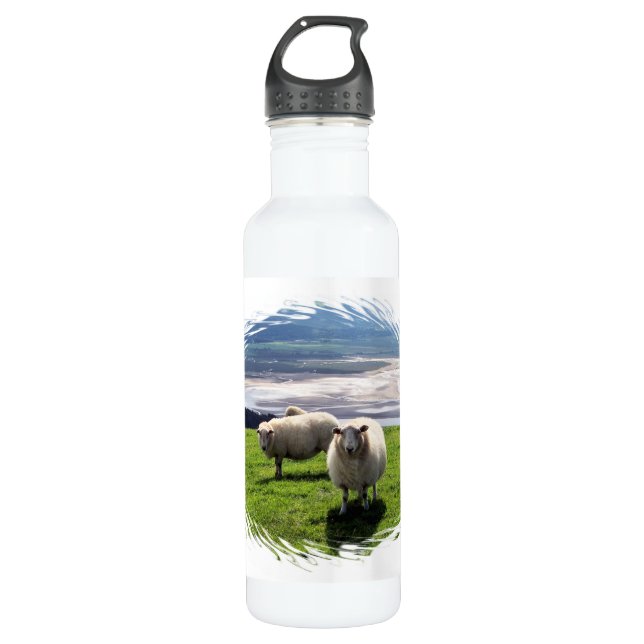 BOUTEILLE D'EAU EN ACIER INOXYDABLE SHEEP DE MONTAGNE BIEN-ÊTRE (Devant)