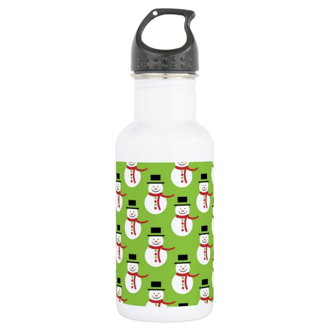 Bouteille D'eau En Acier Inoxydable Snowman 001 (Devant)