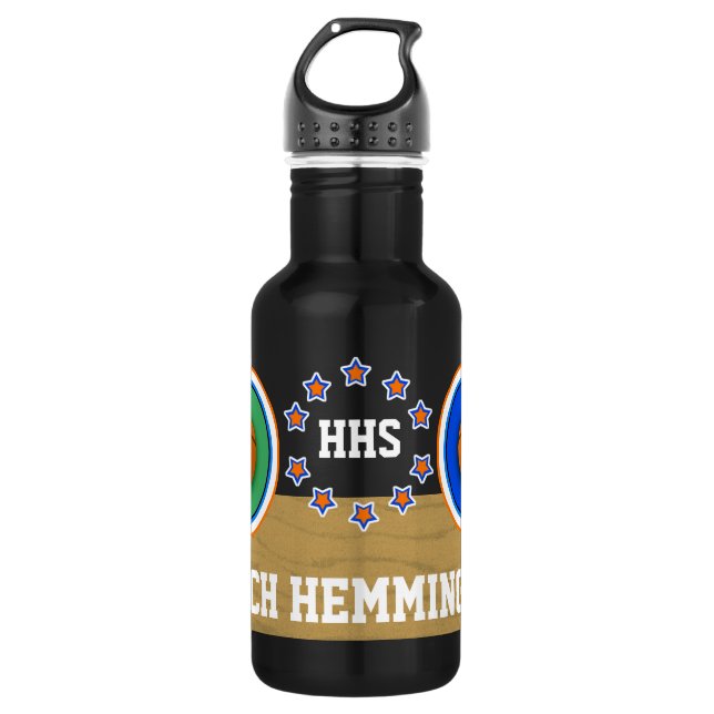 Bouteille D'eau En Acier Inoxydable Sport - Basketball - SRF (Devant)