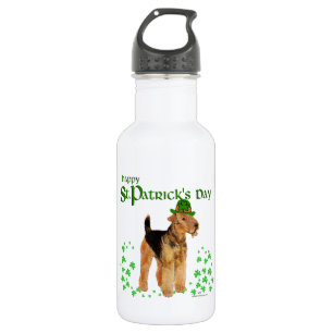 Bouteille D'eau En Acier Inoxydable St Paddys Day Airedale