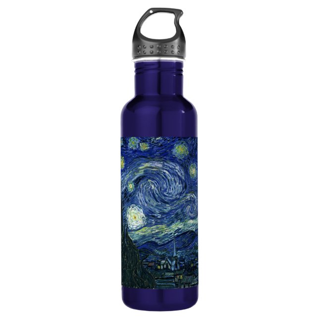 Bouteille D'eau En Acier Inoxydable Starry Night Vincent van Gogh Art Peinture (Devant)