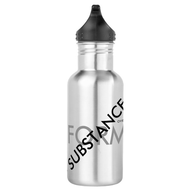 Bouteille D'eau En Acier Inoxydable "Substance sur formulaire" (Droite)