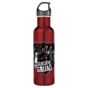 Bouteille D'eau En Acier Inoxydable Suicide Squad Group Badge Photo