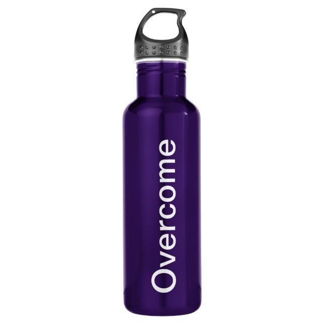 Bouteille D'eau En Acier Inoxydable "Surmonter" 24 oz. Alu mauve (Devant)