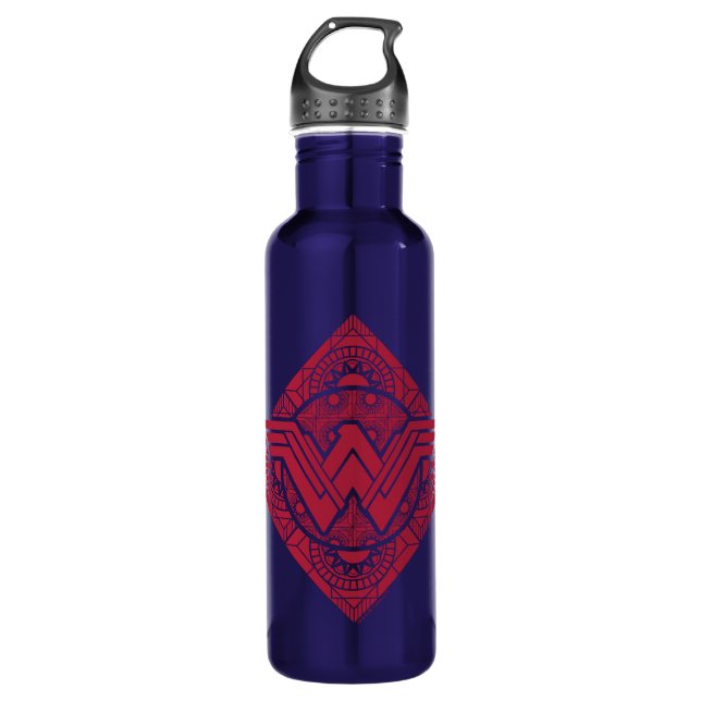 Bouteille D'eau En Acier Inoxydable Symbole amazonien Wonder Woman (Devant)