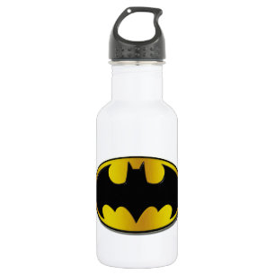 Bouteille D'eau En Acier Inoxydable Symbole Batman Logo de dégradé ovale