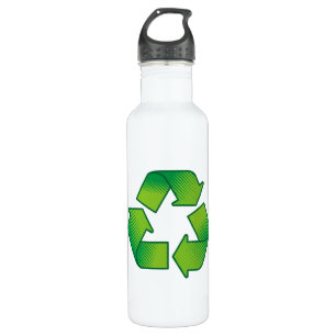 Bouteille D'eau En Acier Inoxydable Symbole de recyclage
