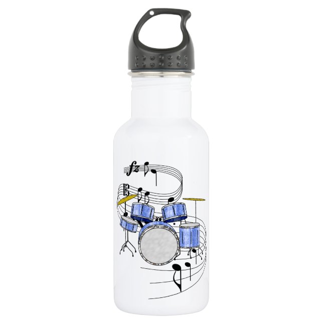 Bouteille D'eau En Acier Inoxydable Tambours (Devant)