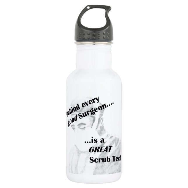 Bouteille D'eau En Acier Inoxydable Technique de balayage (Devant)