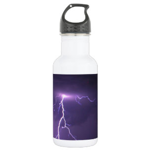 Bouteille D'eau En Acier Inoxydable Tempête de foudre