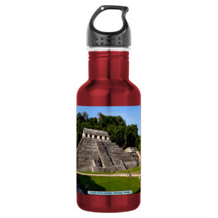 Bouteille D'eau En Acier Inoxydable Temple des Inscriptions, Palenque, Mexique
