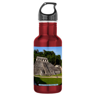 Bouteille D'eau En Acier Inoxydable Temple des Inscriptions, Palenque, Mexique