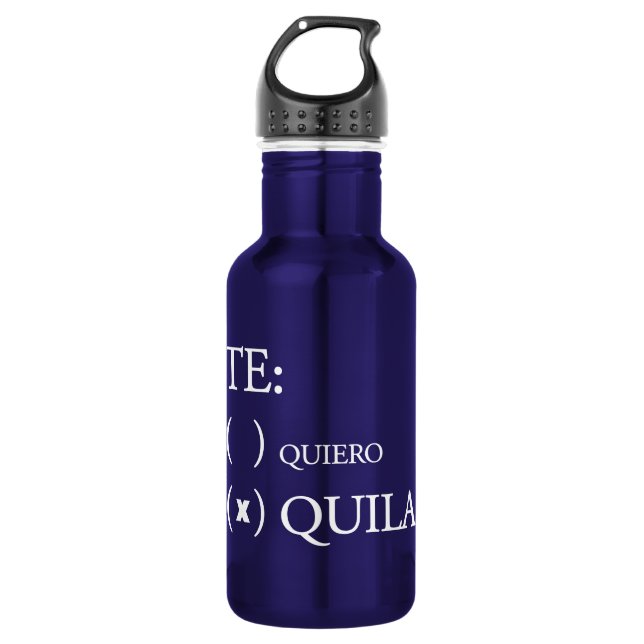 Bouteille D'eau En Acier Inoxydable Tequila de Te Quiero (Devant)