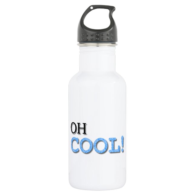 Bouteille D'eau En Acier Inoxydable Texte Cool (Devant)