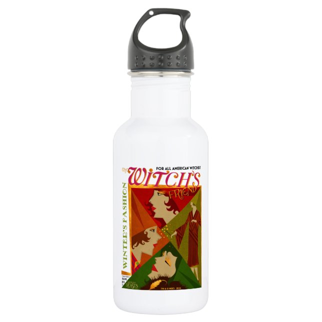 Bouteille D'eau En Acier Inoxydable The Witch's Friend November Magazine (Devant)