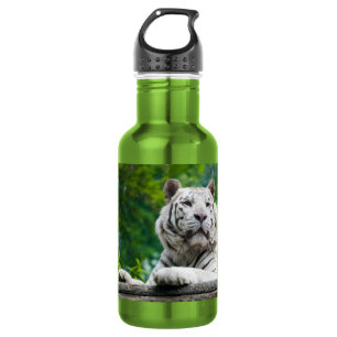 Bouteille D'eau En Acier Inoxydable Tigre blanc