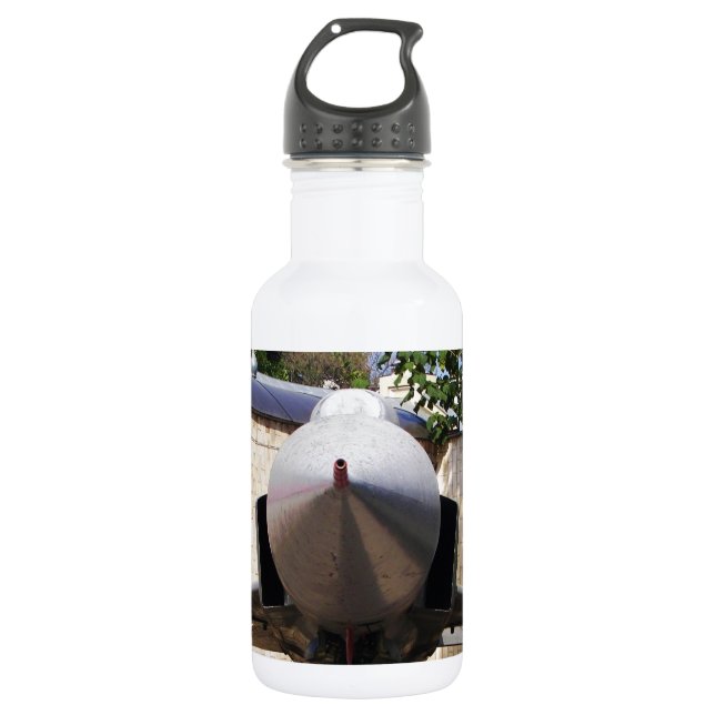 Bouteille D'eau En Acier Inoxydable Top Gun en banlieue. (Devant)