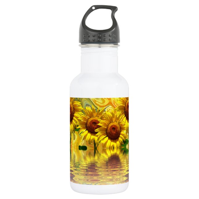 Bouteille D'eau En Acier Inoxydable Tournesols (Devant)