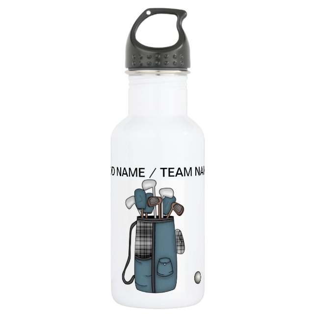 BOUTEILLE D'EAU EN ACIER INOXYDABLE TOURNOI DE GOLF (Devant)