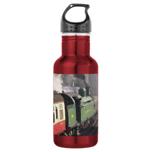 BOUTEILLE D'EAU EN ACIER INOXYDABLE TRAINS À VAPEUR