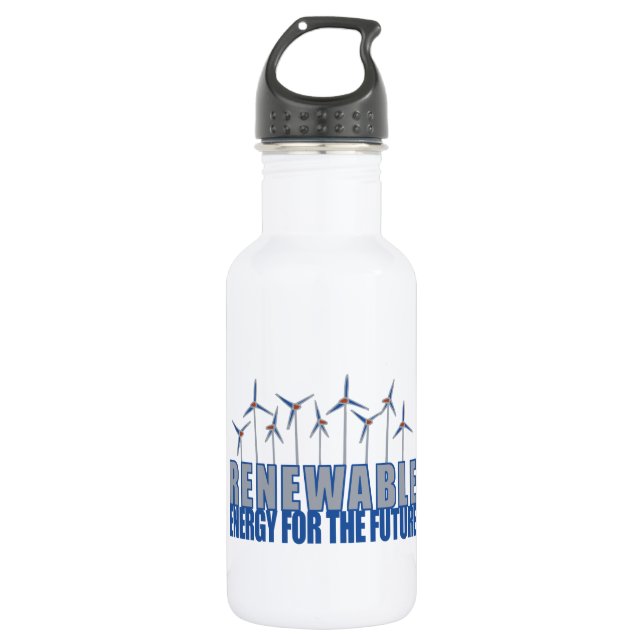 Bouteille D'eau En Acier Inoxydable Turbines éoliennes (Devant)