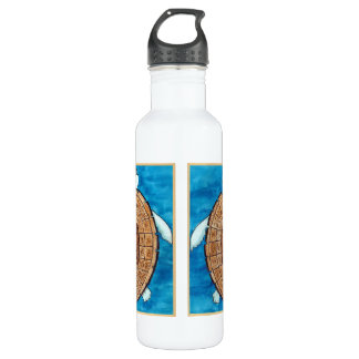 Bouteille D'eau En Acier Inoxydable Turt de paix