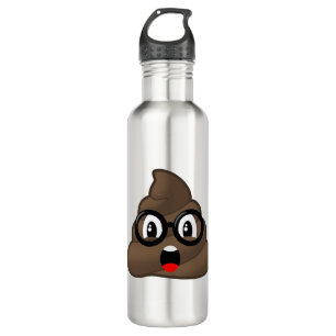 Bouteille D'eau En Acier Inoxydable Verres étonnés Emoji de dunette