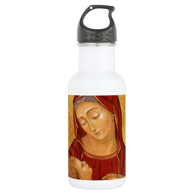 Bouteille D'eau En Acier Inoxydable vierge et enfant (Devant)
