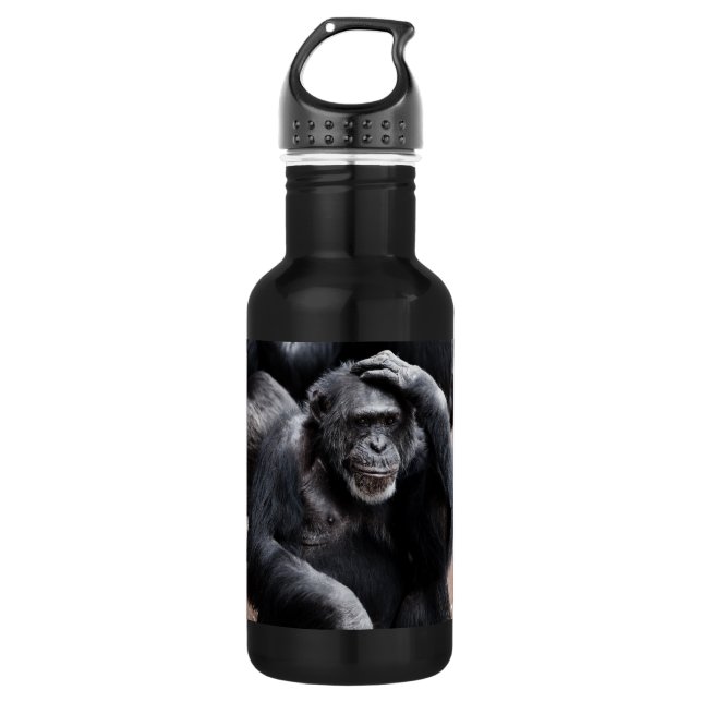 Bouteille D'eau En Acier Inoxydable Vieux chimpanzé (Devant)
