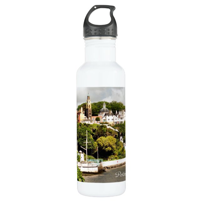 BOUTEILLE D'EAU EN ACIER INOXYDABLE VILLAGES DE WALES (Devant)