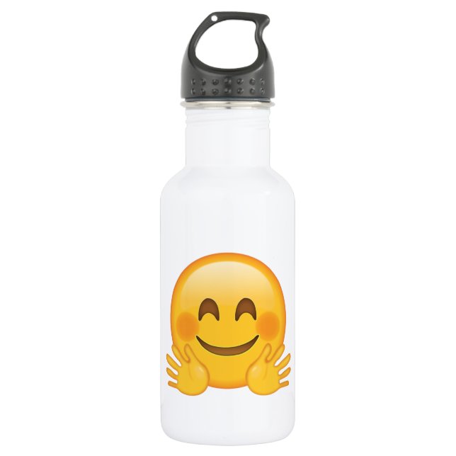 Bouteille D'eau En Acier Inoxydable Visage d'accrochage - Emoji (Devant)