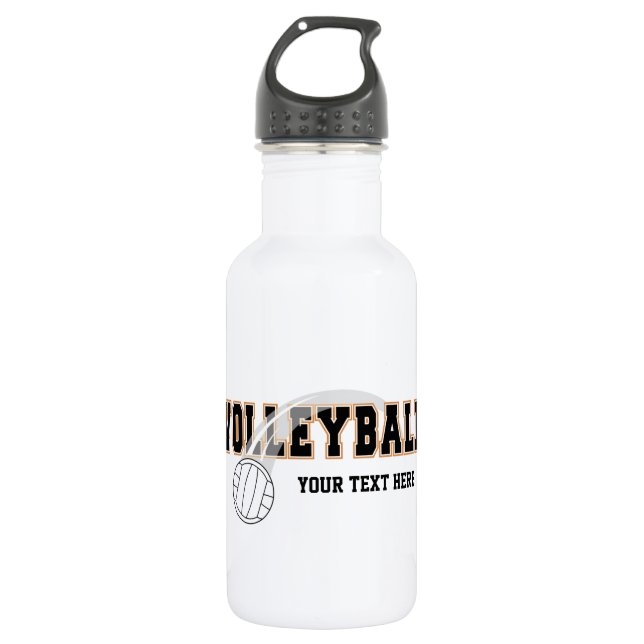 Bouteille D'eau En Acier Inoxydable Volleyball (personnalisable) (Devant)
