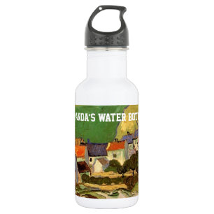 Bouteille D'eau En Acier Inoxydable Vue sur Auvers, Vincent van Gogh. eau personnelle 
