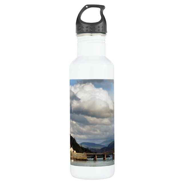 BOUTEILLE D'EAU EN ACIER INOXYDABLE VUES DES ALLES (Devant)
