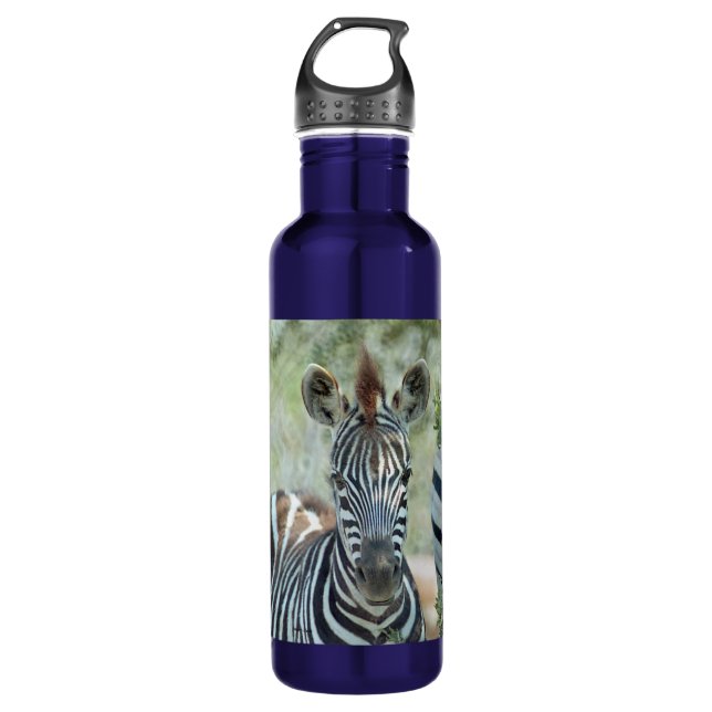 BOUTEILLE D'EAU EN ACIER INOXYDABLE ZEBRA (Devant)