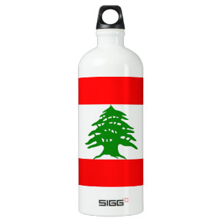 Bouteille D'eau En Aluminium Fièrement Libanais - fier d'être libanais - le