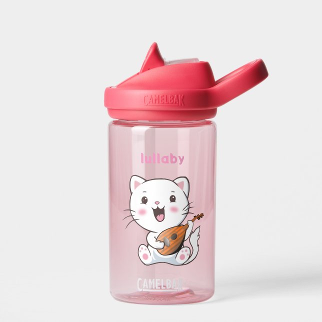 Bouteille d'eau en forme de chat musical mignon (Gauche)