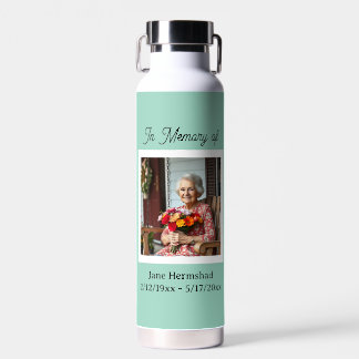 Bouteille D'eau En mémoire de | Cadeau de souvenir photo