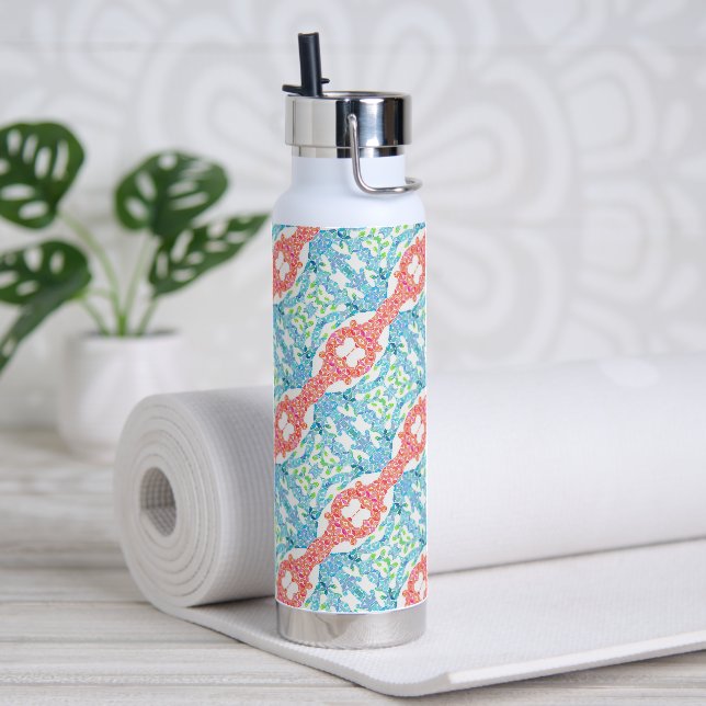 Bouteille d'eau en mosaïque de Nancy (Yoga (pivotée))