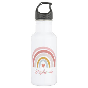 Bouteille D'eau Enfants aquarelle arc-en-ciel moderne