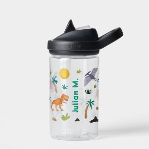 Bouteille D'eau Enfants Dinosaure Imprimer et nom personnalisé