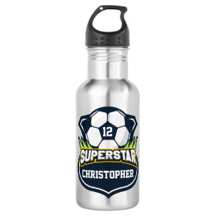 Bouteille D'eau Enfants du football de superstar