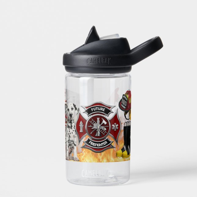Bouteille D'eau Enfants Futur Personnalisé Pompier (Gauche)