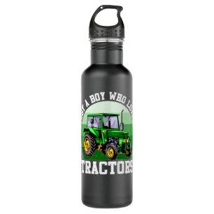 Bouteille D'eau Enfants Juste Un Garçon Qui Aime Tracteurs Agritou