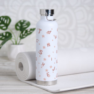 Bouteille D'eau Enfants mignons ABC Alphabet flower Enfants B2S