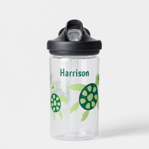 Bouteille D'eau Enfants Tortues de natation personnalisées
