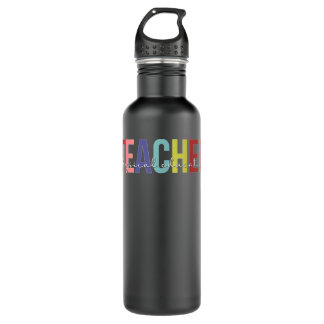 Bouteille D'eau Enseignant en éducation physique Boho PE Enseignan
