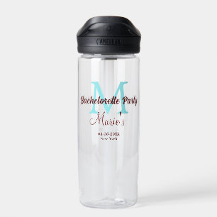Bouteille D'eau enterrement de vie de jeune fille monogramme ajout