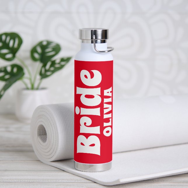 Bouteille D'eau Enterrement de vie de jeune fille personnalisé de  (Yoga)
